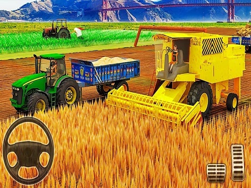 US Modern Tractor Farming Game 3D 2022